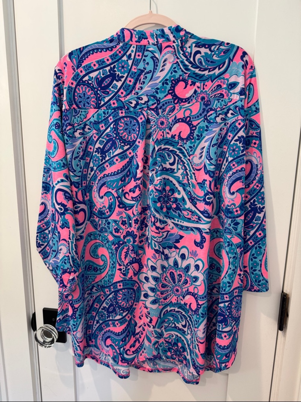 Pink & Blue Paisley Tunic Top - Picture 4 of 4